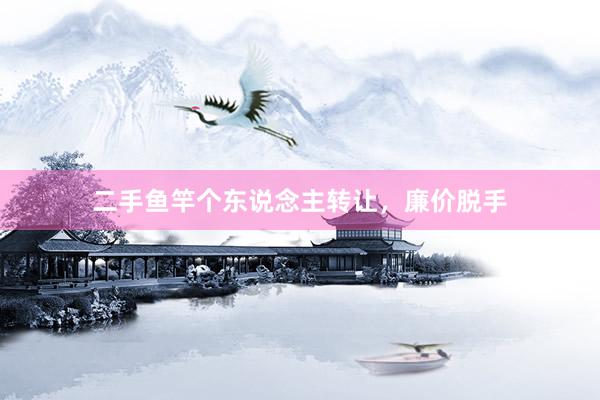 二手鱼竿个东说念主转让，廉价脱手